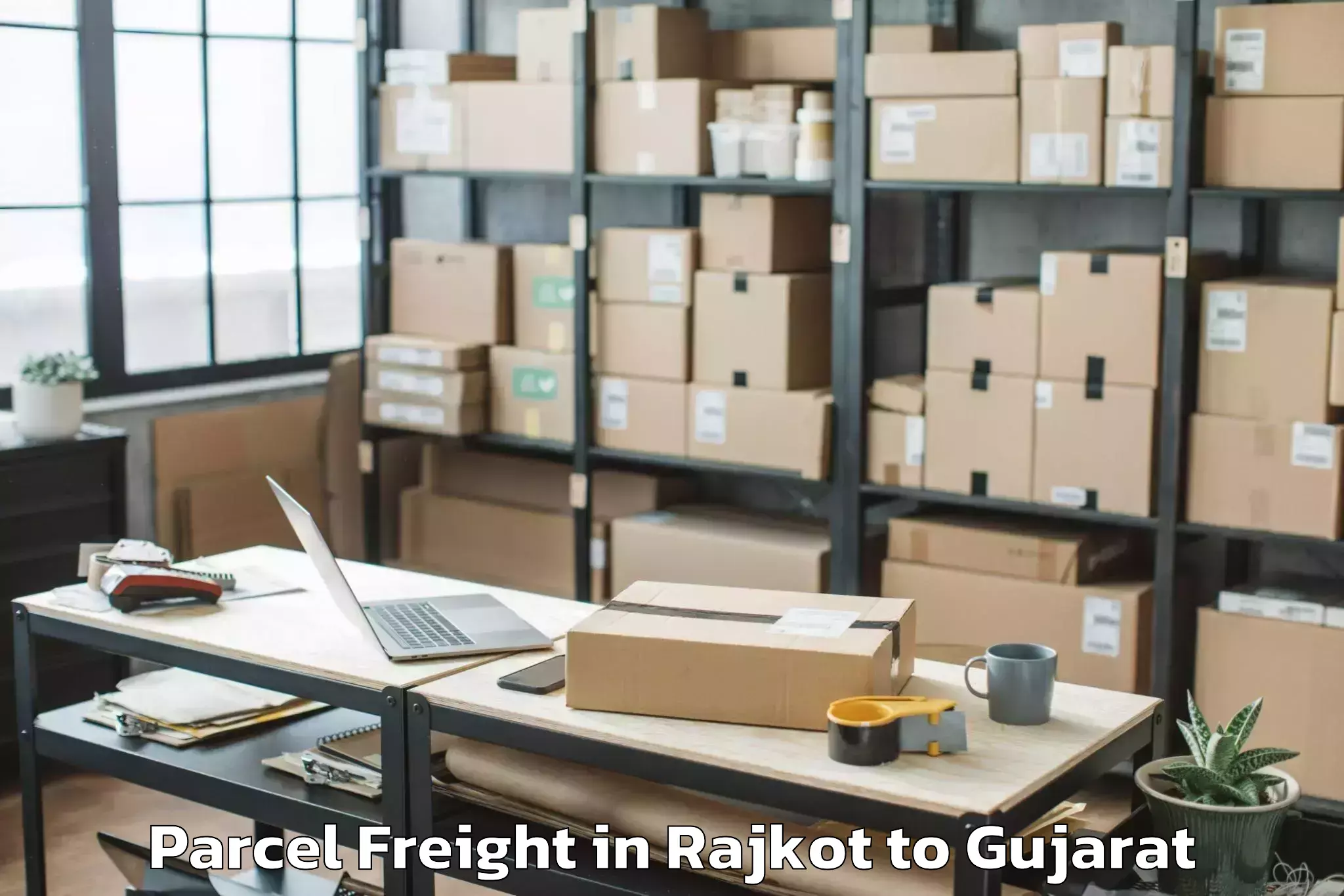 Book Rajkot to Kalol Gujarat Parcel Freight